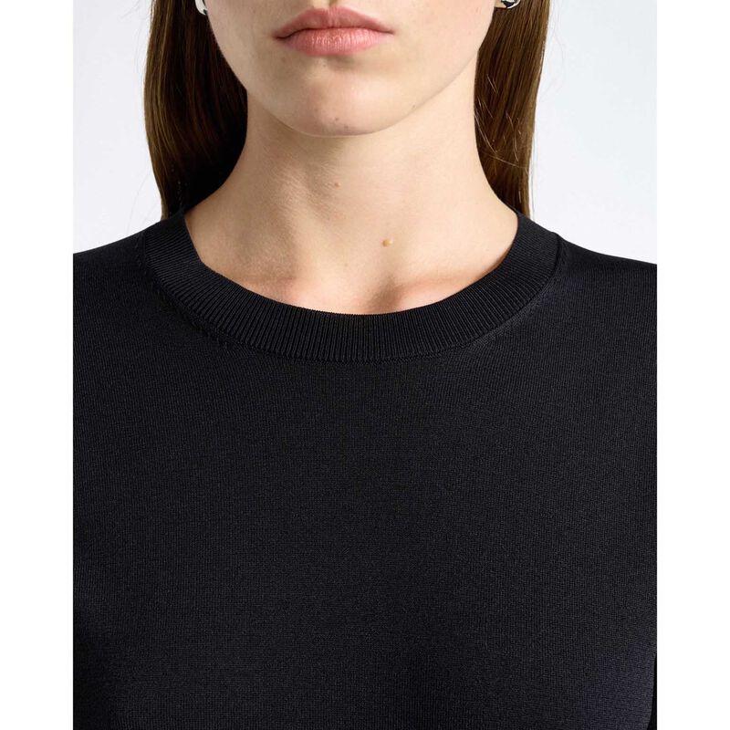 Cue Black Knitted Tee image number 2